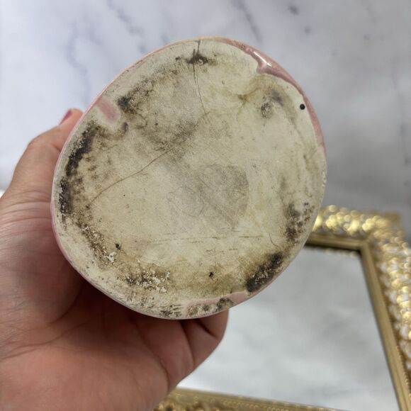 Vtg 40s 50s Peasant Pottery Art Sally girl Figurine Planter 7" Kitschy Cottage - Picture 13 of 13